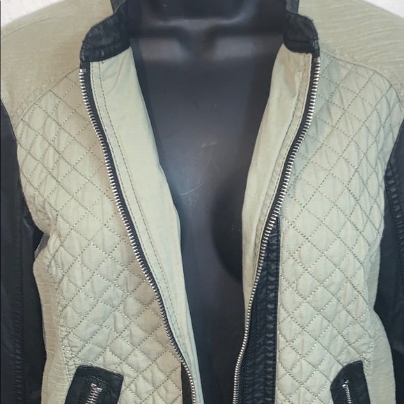 By Bernardo Collection olive green moto jacket. - Picture 4 of 8